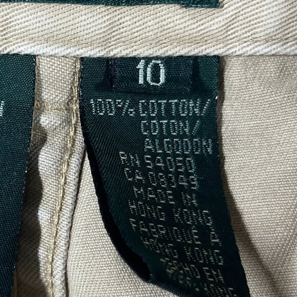VTG Lauren Ralph Lauren Pants Mens Size 10 Beige Cotton Chino Tapered - Picture 3 of 11
